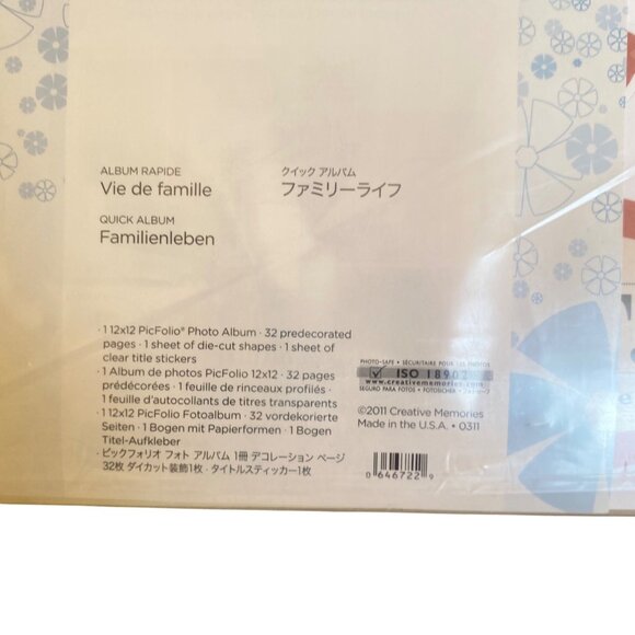 Creative Memories 12x12 "Family Life” Quick Album, Pages, Shapes, Stickers - Picture 4 of 8